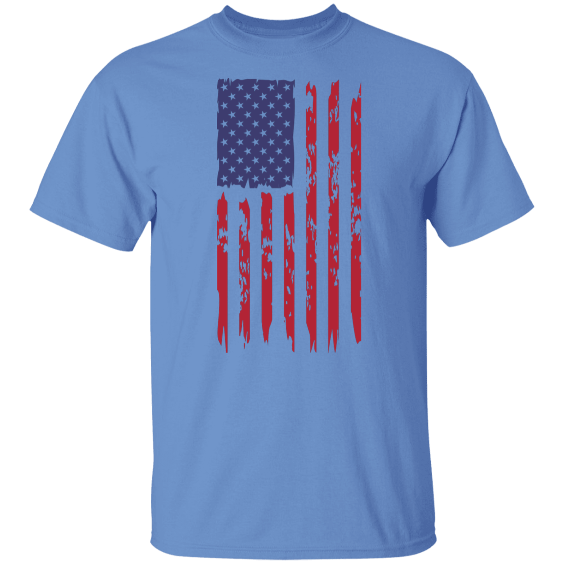 Hanging Distressed American Flag T-Shirt