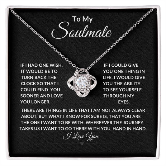 To My Soulmate "Love Knot Necklace"